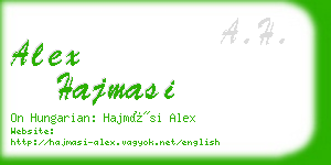 alex hajmasi business card